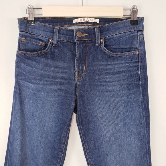 J Brand Classic Slim Boot Cut Mide Rise Medium - Dark Wash Denim Jeans Size 26 - Picture 5 of 7